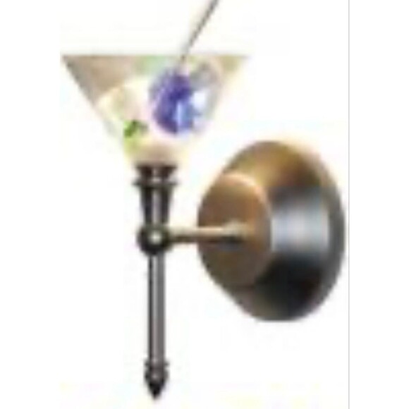 2 Discontinued Martini Glass Wall Light Sconces - Picture 1 of 3